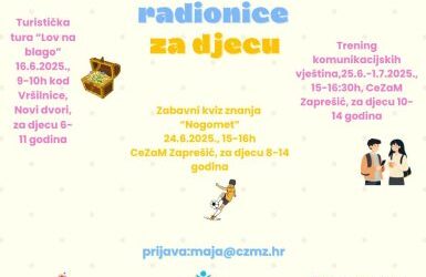 Besplatne radionice za djecu u CeZaM-u