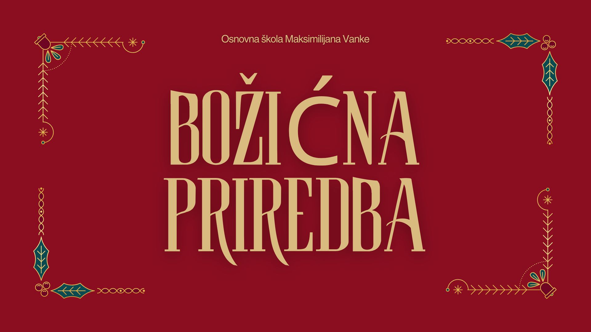 Red and Gold Classy Border Christmas Campaign Presentation